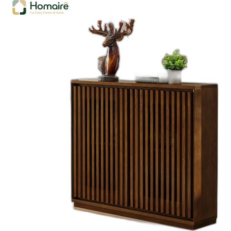 Colonnes de rangement, noyer, en mdf 99 x 23,5 x 82,6 cm HOMAIRE (1/5)