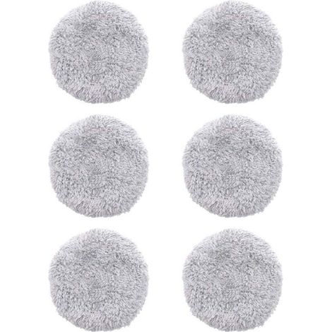 AMXCNOY 6-teiliges Ersatz-Wischmopp-Set für HOBOT 168/188 Fensterreinigungsroboter, waschbare Mikrofaser-Wischmopp-Pads, wiederverwendbares Zubehör, Modell: Grau, 6 Stück (1/4)