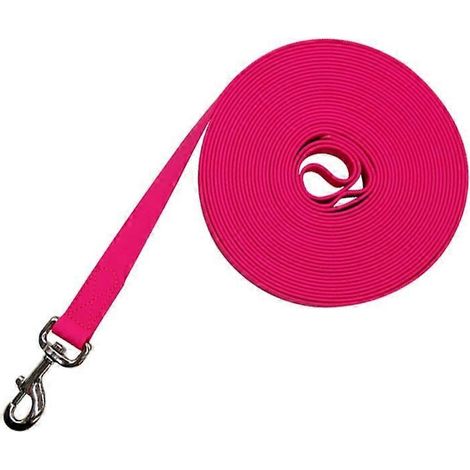 10-50 Fuß lange, robuste Hundeleine, verwicklungsfrei, komfortabel, aus rosa Baumwolle, 3 m langes, genähtes Modell, für sichere und angenehme Spaziergänge.