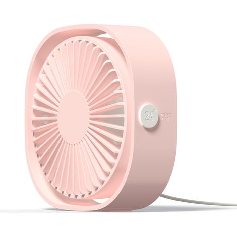 MINKUROW Ventilatore USB, Mini Ventilatore, Ventilatore Silenzioso, Ventilatore USB Portatile Silenzioso USB Regolabile a 3 Velocità, Ventilatore USB per Campeggio, Ufficio, Sport, Viaggi, Alimentato (1/5)