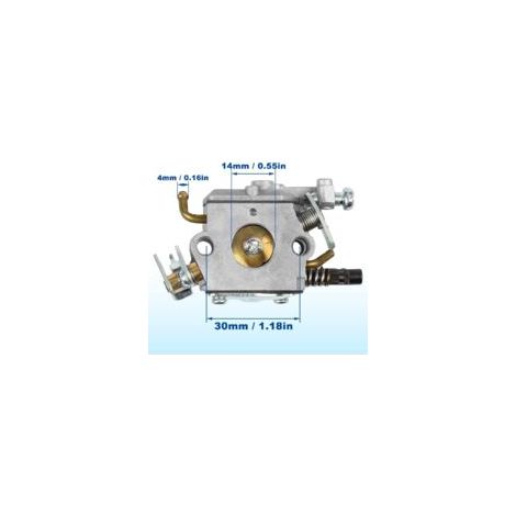 Ede Carburateur C1Q-EL24 pour débroussailleuse/coupe-bordures Husqvarna 123C 123L 123LD 223L 223R 322C 322R 323C (avec filtre à air)