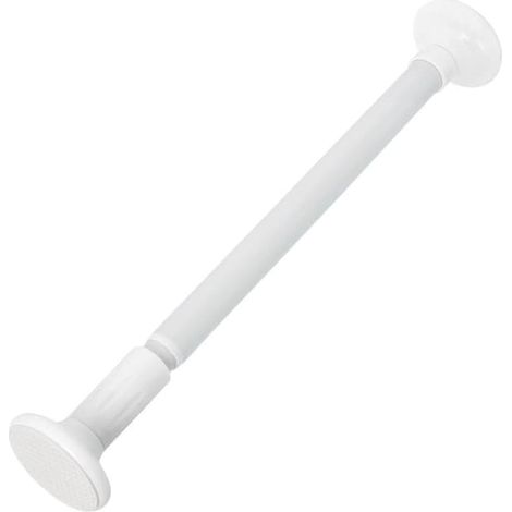 Tringle de penderie extensible sans perçage 35-50 cm blanc (1/5)