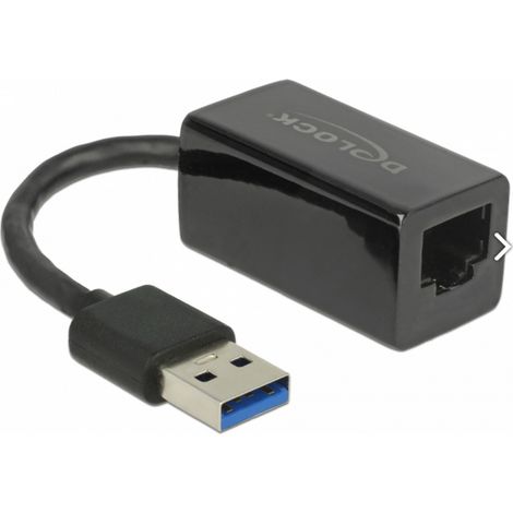 Delock USB 2.0 Adapter [1x USB-A Stecker - 1x RJ45-Buchse] 65903 12.7 cm (1/2)