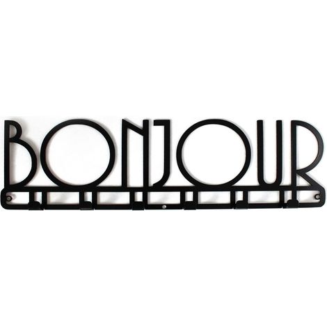 Appendiabiti da parete in metallo Decorizzly® Bonjour (1/5)