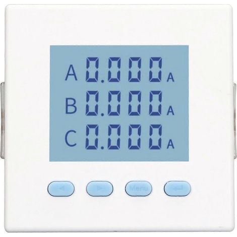 Digitaler 3-Phasen-Energiezähler, Stromverbrauchsmonitor, intelligentes LCD-Display, AC 220 V, 5 A