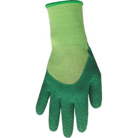 Petits travaux d'élagage - Gants de jardinage avec support textile souple et revêtement en latex - Extra flexibles et résistants aux perforations - 1 paire - Taille unique (1/4)