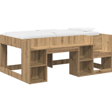 Maison Exclusive - Kinderbettgestell mit Stauraum Artisan-Eiche 8