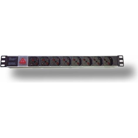 INTELLINET Multipresa 8 posti da rack 19 con interruttore 1 HE
