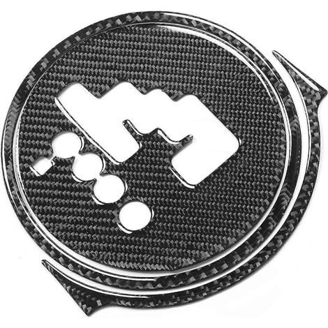 3-teiliges Set Schalthebelblenden aus Kohlefaser, passend für Mazda MX-5 / Roadster NC 2009-2015R