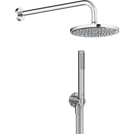 Ideal Standard Idealrain - Set de douche sans mitigeur, diamètre 20 cm, chrome BD389AA (1/2)