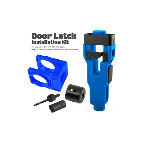 Kit complet pour mortaiser et percer une serrure à billes – Gabarit d’installation pour pêne dormant – Outil tout‑en‑un pour porte en bois (1/4)