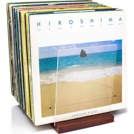 Rangement De Disques Vinyles - Un Support De Disques Au Design Minimal - Capacité De 60 Lp - S'adapte À Tous Les Décors (Marron)