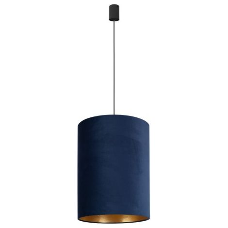 Suspension Nowodvorski BARREL bleu velours/noir Ø36 1xE27