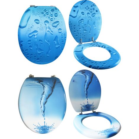MAURY'S COPRI WATER WC ACQUA KIT DI MONTAGGIO CON GANCI INOX (1/5)