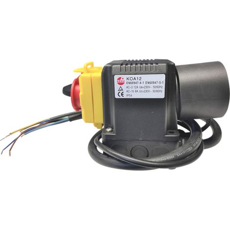 KEDU KOA12 Schalter-Stecker Kombination 230V 12A mit Motorbremse Not-/Aus Funktion Wippkreissäge (1/5)