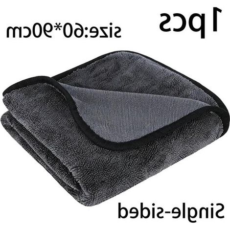 Toalla para secar coches, Paño de microfibra ultra absorbente de 1300 g/m², Sin pelusa y seguro para la pintura, 40 x 40 cm (1/5)