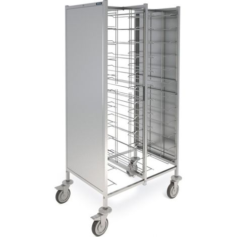 Etagère Inox Avec Renforts Oméga 5 niveaux P.600mm et H.1700mm - Distform - EPI00153