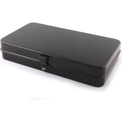 Valise de rangement outils 280 x 160 x 50mm (noire) en métal - SA 9907 - CLAS Equipements
