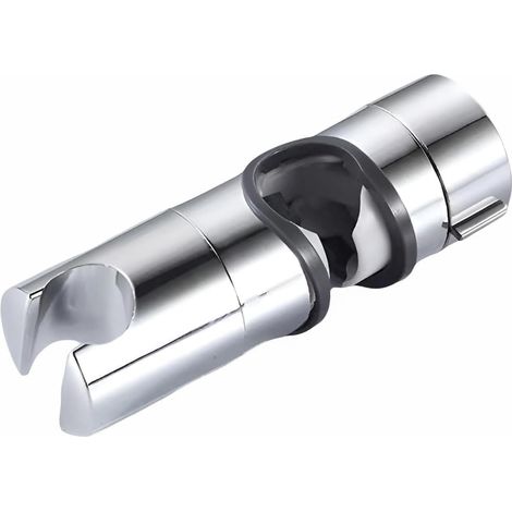 Support de douchette réglable, fixation universelle pour barre de douche coulissante, compatible avec les tiges de 18 à 25 mm, pour salle de bain (gris) (1/5)