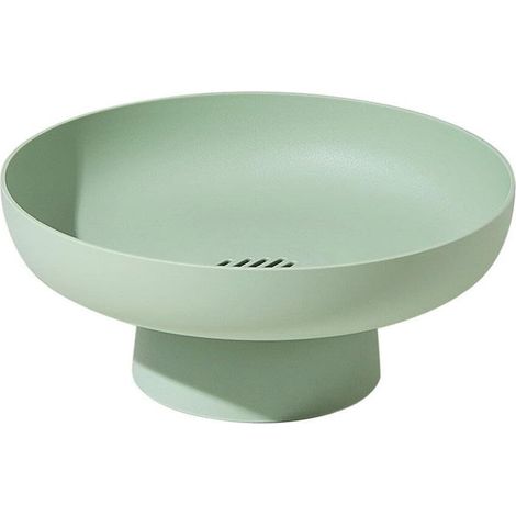 Coupe à fruits décorative pour plan de travail de cuisine, bol à pied surélevé, corbeille à fruits élégante pour comptoir et table (1/5)