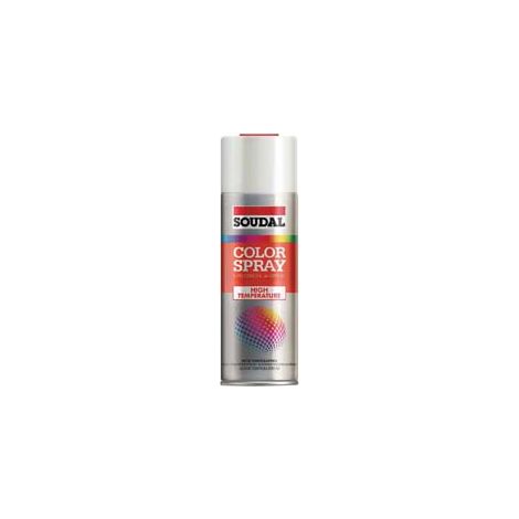 COLOR SPRAY ALTE TEMPERATURE SMALTO SPRAY- - ml.400 - nero opaco (155560) - 6 pezzi SOUDAL