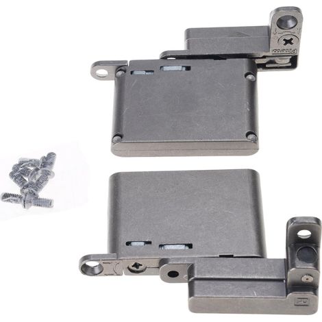 à amortisseur hydraulique en aluminium charnière en verre