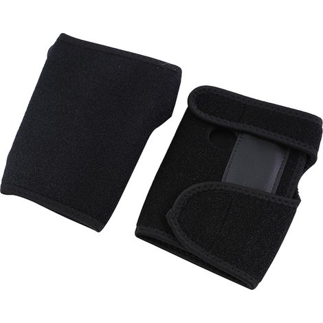 Bandage de Poignet pour Musculation et Haltérophilie - Support et Protection (Noir R) (1/5)