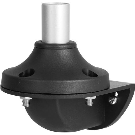 STEX24 Wandsockel mit Halter 50,0mm für Signalsäule schwarz / silber, 50/70mm SH20/231 102 Anschraubloch 45,0mm Bohrung 2x5,5mm - 1 Stück (1/2)