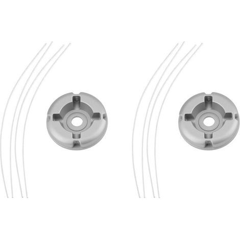 2 x Aluminum Alloy Strimmer Heads with Steel Cables for Universal Trimmer Heads (1/5)