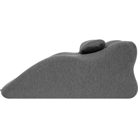 Coussin triangulaire ergonomique en mousse à mémoire de forme pour soulagement du reflux gastrique, soutien dos et jambes, gris (1/5)