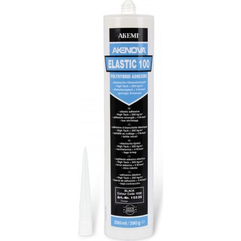 Akenova elastic 100 - Adhésif monocomposant - Akemi - Cartouche de 290 ml Gris
