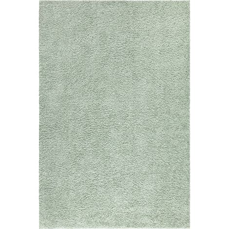 Tapis à Poils Longs doux SOFTY, Tapis de Salon, Chambre, Couloir (Vert Amande - 60x110cm) (1/5)