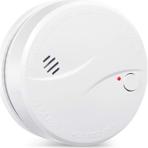 Détecteur de fumée sans Fil avec 10 Ans Batterie au Lithium, Certifié VDS & TÜV Selon EN14604 (Lot de 1) (1/5)