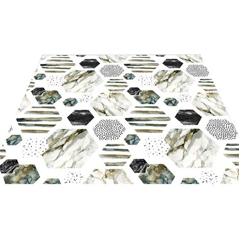 Alfombra De Baño Geometrica - Antideslizante - Secado Rapido - Alta Absorcion - Para Baño Dormitorio Entrada Cocina Comedor Oficina (1/5)