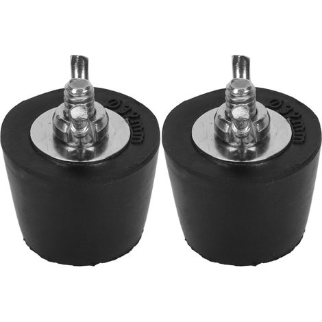 2 Stück Pool-Winterdichtungsstopfen aus Gummi und Edelstahl, Winter-Expansionsstopfen für Schwimmbadrohrleitungen, Winterarmaturen, 32 mm / 1,3 Zoll (1/5)