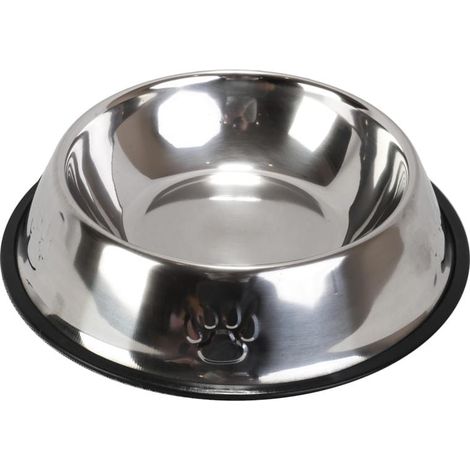 Metall-Hundenapf mit rutschfestem Boden und Pfotenabdruck, 500 ml (1/5)