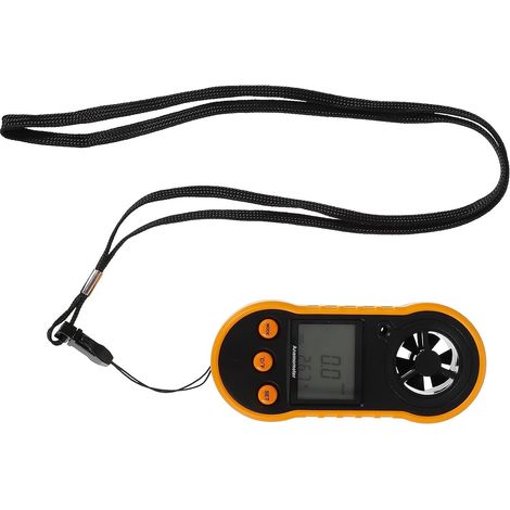 Anémomètre Numérique Portable 6 Pales Rétroéclairage Compteur de Vitesse du Vent et Débit d'Air Mesure de Température Léger et Compact pour Instruments Météorologiques (1/5)