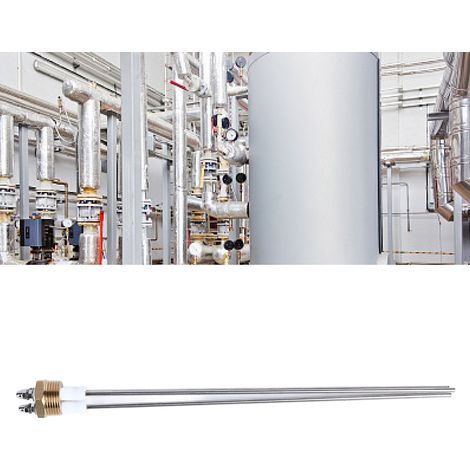Wasserstandssonde für Boiler, Wasserstandssensor, Wasserstandsanzeiger, Wasserstandssonde, Wasserstandselektrodenstab, Flüssigkeitsstandsonde (3 Pins) (1/5)