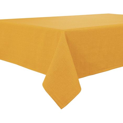 Nappe 140x240 cm Kumquat hydrofuge aspect lin rectangulaire