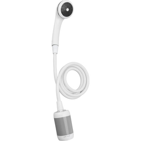 Douche électrique portable pour camping, spa, lavage de voiture, bain d'animaux, arrosage des plantes et légumes, gris argenté (1/5)