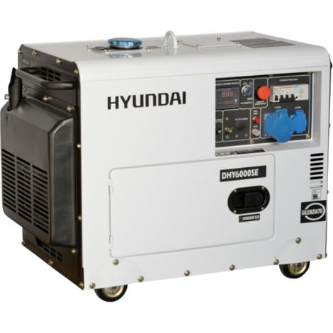 Hyundai 65231 gruppo elettrogeno Generatore diesel 10 CV con ruote 5,3 Kw 230V
