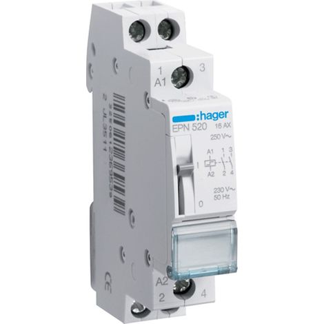 Relés paso a paso Hager 16A 230V 2NA EPN520