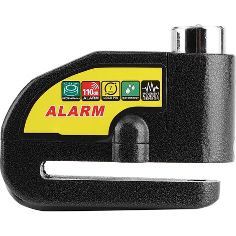 Antivol antivol à disque de frein avec alarme de sécurité universel pour moto et scooter, accessoire de protection anti-vol robuste (1/5)