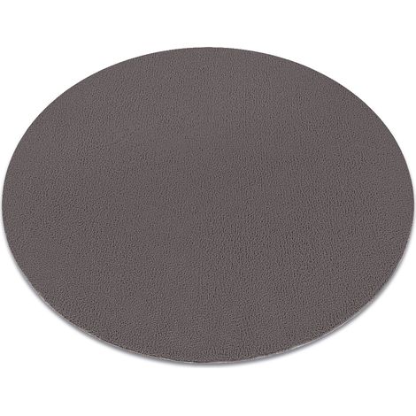 Modern Waschteppich LINDO Kreis grau, rutschfest, zottelig grey rund 80 cm