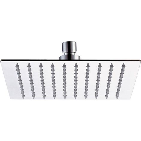 Soffione Doccia Quadrato in Acciaio Inox Mariani Cromato 20x20 cm (1/2)