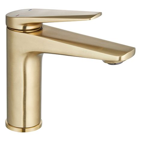 Edouard Rousseau - Mitigeur Lavabo GLOSS Laiton Brossé - Cartouche Céramique 26 mm - Aérateur Invisible - Vidage Clic-Clac (1/3)