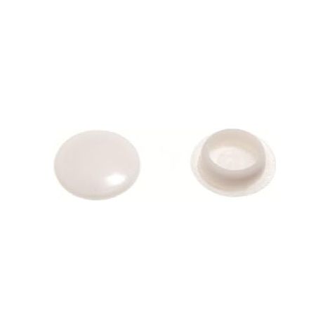 Lot de 24 capuchons de finition à vis en plastique blanc 10 mm