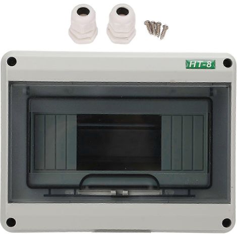 Boîte de jonction étanche 8 voies ABS, alimentation de distribution et protection pour interrupteur, coffret électrique résistant à l'eau (1/4)