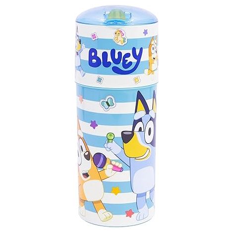 Botella de agua infantil de plástico de 350 ml de Bluey