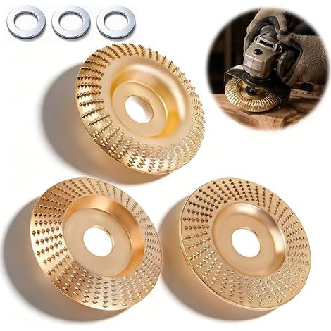 Meule à Bois Courbes Plates Biseautées Disque Sculpture (1/5)